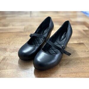 Women's Genuine Grip Footwear Mary Jane Black Size 8M